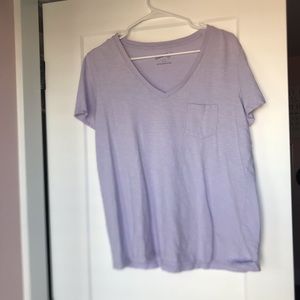 Lavender universal thread V-neck tee